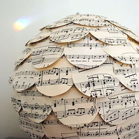 Mixed Medley Music Paper Lamp Shade