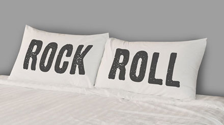 Rock n Roll Pillowcase Set